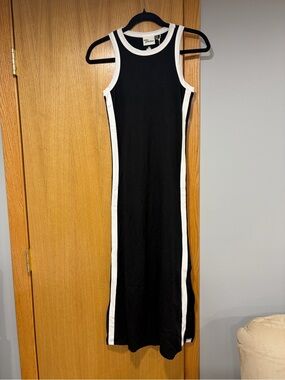 Anthropologie Daily Practice Contrast Piping Tank Dress - Size Small